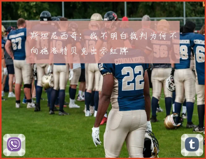 斯坦尼西奇：我不明白裁判为何不向施洛特贝克出示红牌